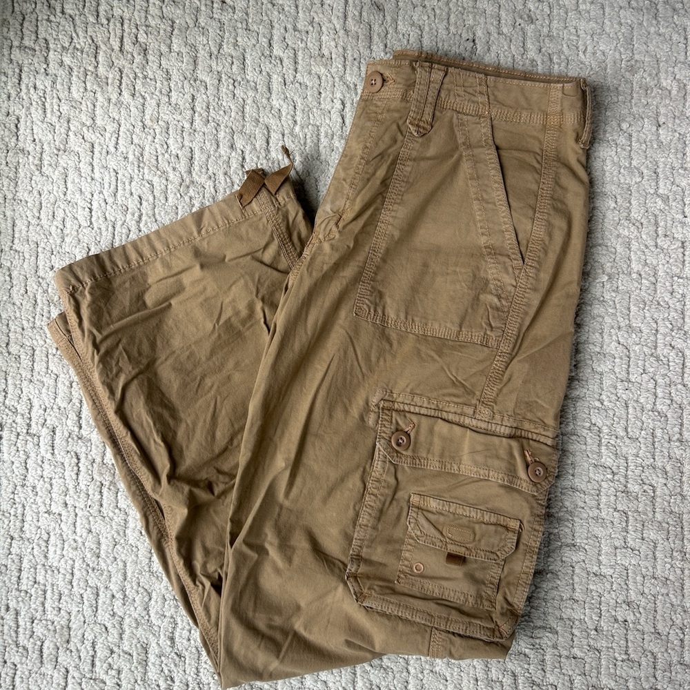 American Eagle Outfitters Tan Cargo Pants Relaxed Fit